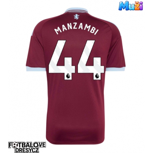 Aston Villa Johan Manzambi #44 Domácí Dres 2026-27 Krátký Rukáv Aston Villa Johan Manzambi #44 Domácí Dres 2026-27 Krátký Rukáv